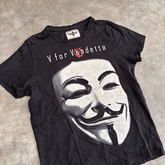 V For Vendatta Vintage Oldschool Tişört (Xs)