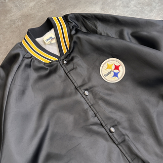 90s Chalk Line Steelers Kolej Ceket (XL)
