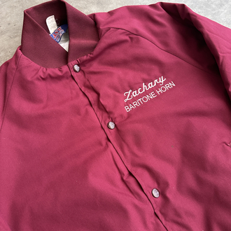 Vintage Amerikan Bordo Kolej Ceket (M)