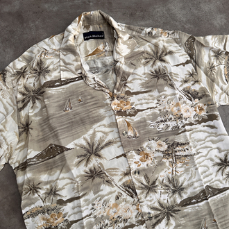 Vintage Oldschool Hawaii Gömlek (L)