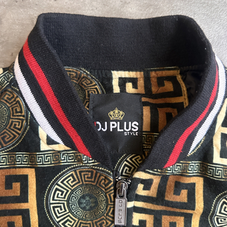 DJ PLUS Barok Desenli Bomber Ceket (M)