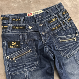 Jeansnet Vintage Tasarım Kot Pantalon