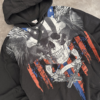 Amerikan Vintage Baskılı Sweatshirt (L)