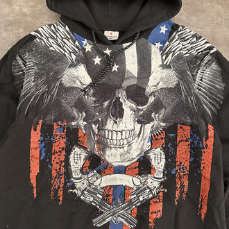 Amerikan Vintage Baskılı Sweatshirt (L)