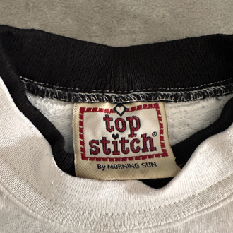 Vintage Kedi Nakışlı Sweatshirt (M)