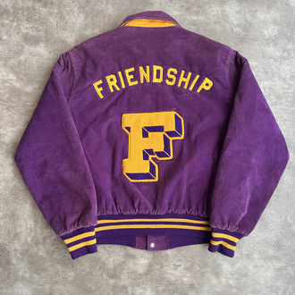 Vintage Friendship Kadife Kolej Ceket (M)