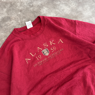 Vintage Alaska Fruit Of Loom Hoodie (XL)