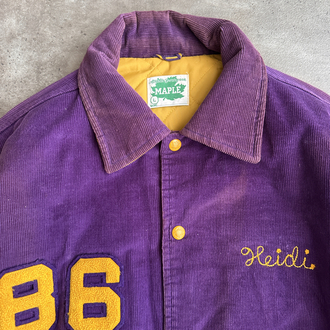 Vintage Friendship Kadife Kolej Ceket (M)