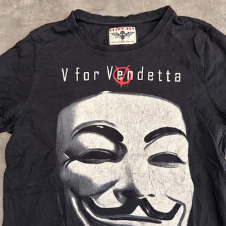 V For Vendatta Vintage Oldschool Tişört (Xs)