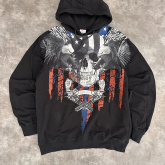 Amerikan Vintage Baskılı Sweatshirt (L)