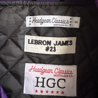 Vintage LeBron James #23 Kolej Ceket (S)