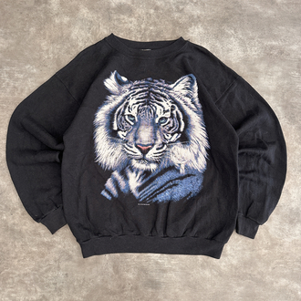 Vintage Oldschool Baskılı Hoodie (M)