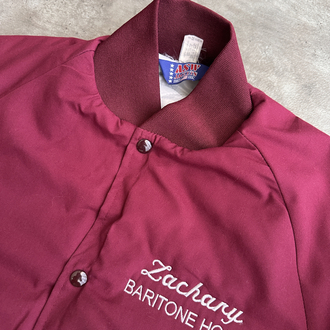 Vintage Amerikan Bordo Kolej Ceket (M)