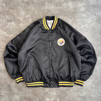 90s Chalk Line Steelers Kolej Ceket (XL)