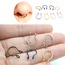VipBT 5 Renk 316L Paslanmaz Çelik 20G Septum Kıkırdak Labret Sahte Lip Fake Piercing