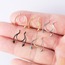 VipBT 6 Renkli Set 316L Paslanmaz Çelik 20G Septum Labret Sahte Lip Boynuzlu Fake Piercing