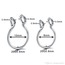 VipBT 5 Renk 316L Paslanmaz Çelik 20G Septum Kıkırdak Labret Sahte Lip Fake Piercing