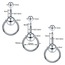 Kasisli Halkalı 316L Cerrahi Çelik Piercing 14G