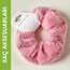 Peluş Lastikli Toka Şeker Pembe