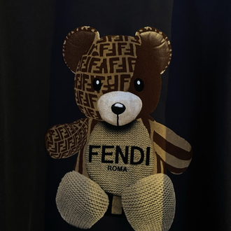 FENDİ-AYICIK SÜET BASKILI TİŞÖRT