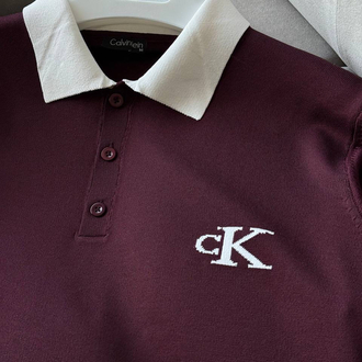 Ck-TRİKO POLO YAKA BORDO