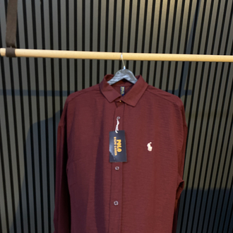 RALPH LAUREN-GÖMLEK bordo