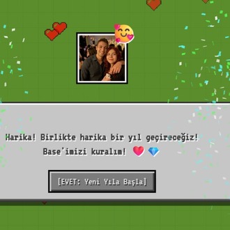 Kişiye özel çıkma teklifi web sitesi- Minecraft
