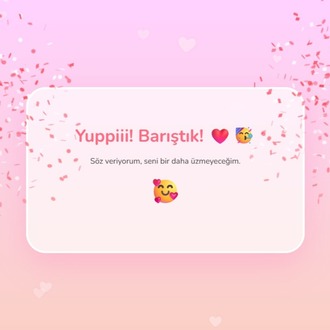 Kişiye Özel Özür Dilerim Web Sitesi