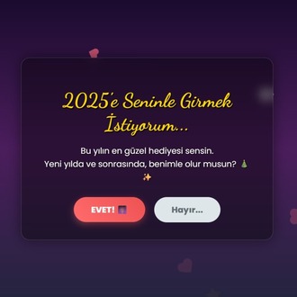 Kişiye özel çıkma teklifi web sitesi