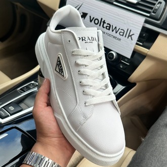 Prada Milano Beyaz Siyah detayli