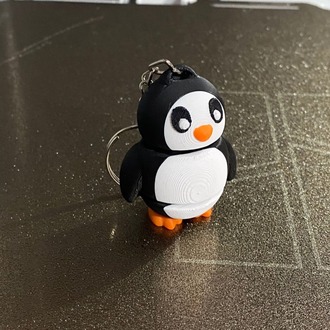 Penguen anahtarlık (hareketli)