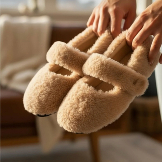 Yumuşak Peluş Ev Terliği –  Konforlu ve Şık Tasarım