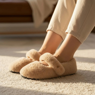 Yumuşak Peluş Ev Terliği –  Konforlu ve Şık Tasarım