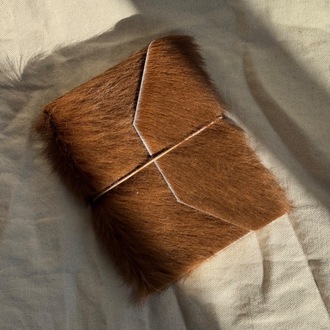 A6 Trifold Goat Leather Journal