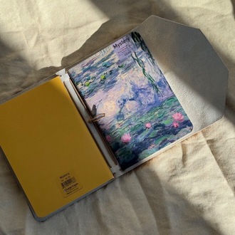 A6 Trifold Goat Leather Journal