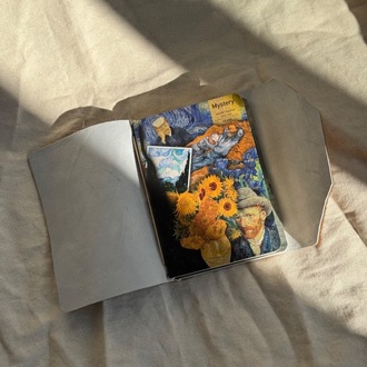 A6 Trifold Goat Leather Journal
