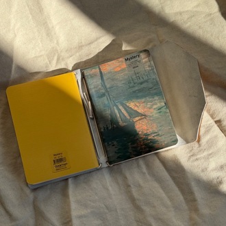 A6 Trifold Goat Leather Journal