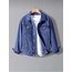 Erkek Slim Fit Denim Kot Ceket Koyu Mavi