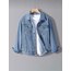 Erkek Slim Fit Denim Kot Ceket Mavi