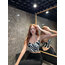 Zebra Desenli İp Askılı Crop Top