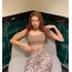 Bej Fitilli Crop Top