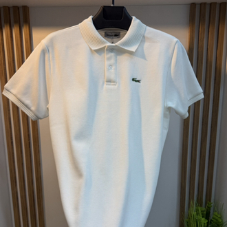 Lacoste Yakalı Tişört Beyaz Renk