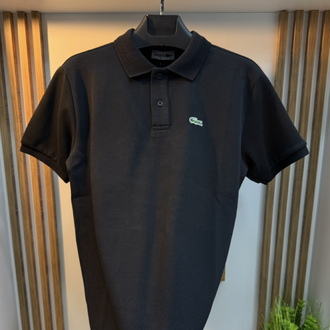 Lacoste Yakalı Tişört Siyah Renk