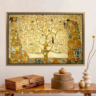 Gustav Klimt Tree of Life Canvas Print, Reproduction Art, Large Wall Decor