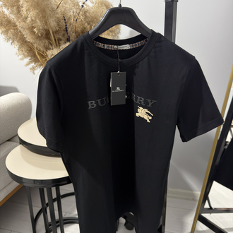 Siyah Burberry Premium Tişört 