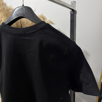 Siyah Burberry Premium Tişört 