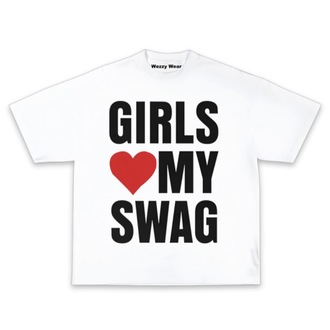 Girls My Swag Tshirt White