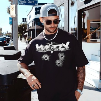 Wezzy Bullet Impact Black Tshirt