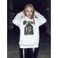 Şam Beyaz Hoodie