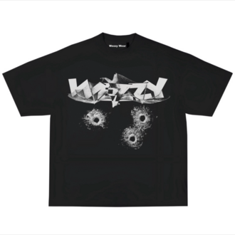 Wezzy Bullet Impact Black Tshirt